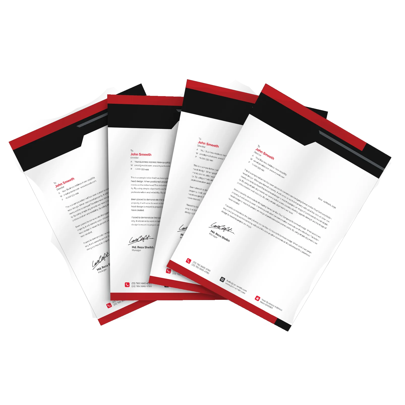 LETTERHEADS Branded Letterhead Printing 100pcs - Image 1