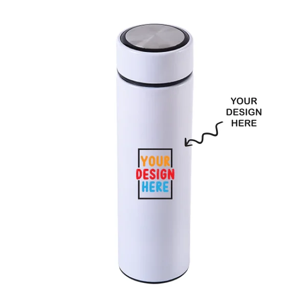 Personalized White Steel Bottle