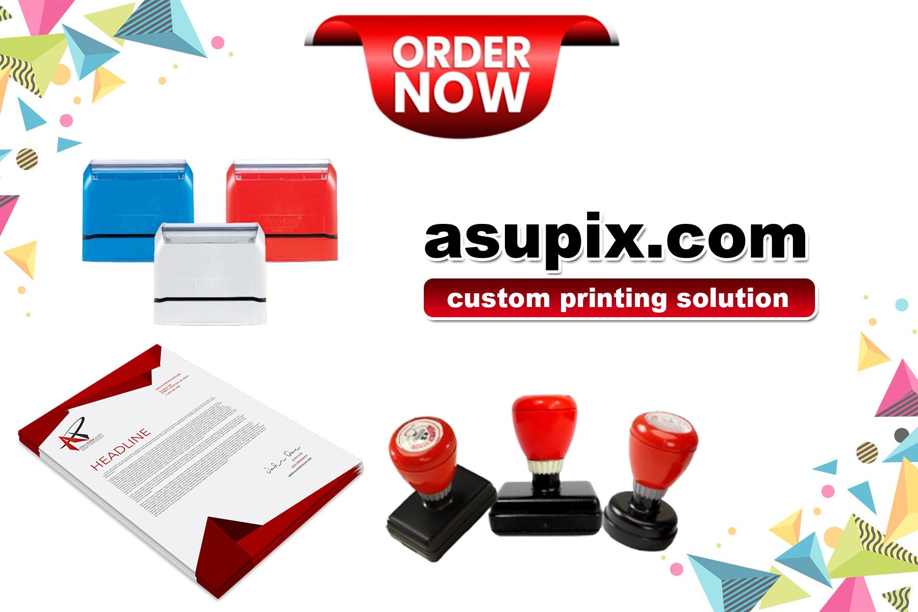 letter head, visiting card, Invitation Card & Self Ink Stamp